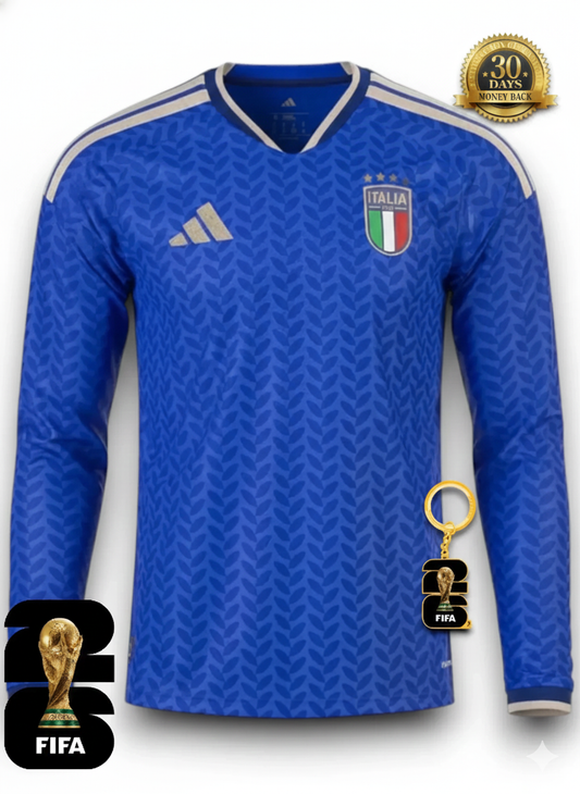 Italy World Cup 2026 Jersey Player Version - Long Sleeve