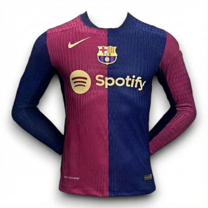 Barcelona 24/25 Home Player Jersey - Long Sleeve