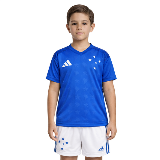 Cruzeiro Adidas 2026/27 Kids' Kit Home