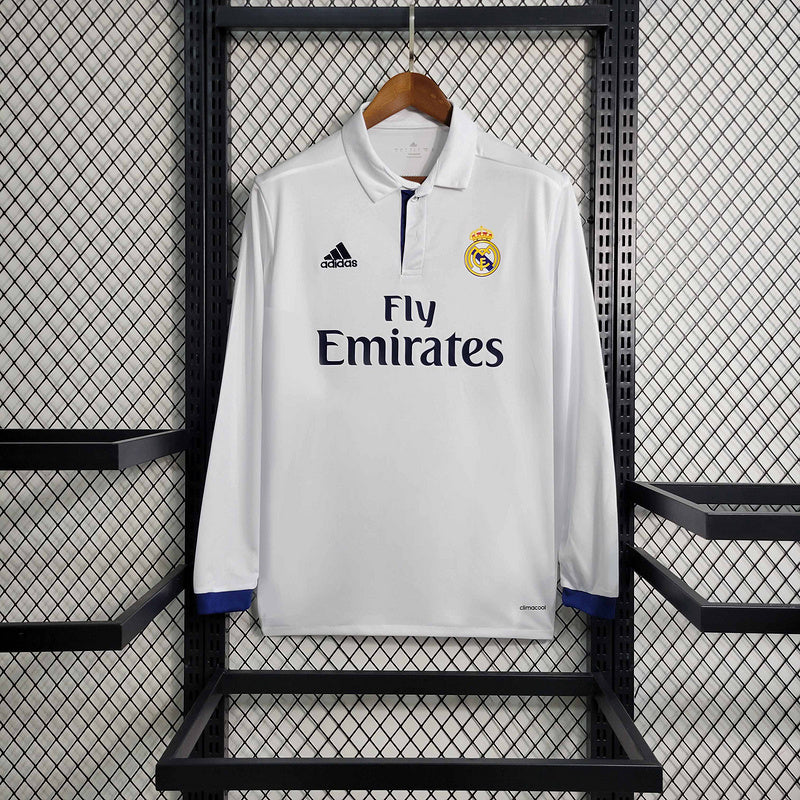 Real Madrid Home 16/17 Retro manga longa