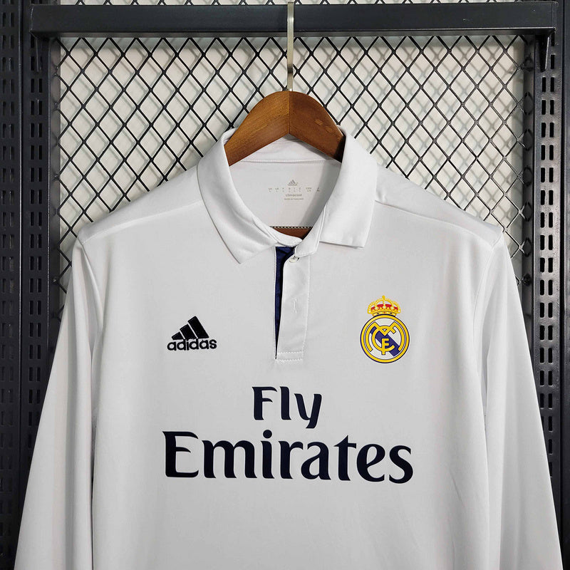 Real Madrid Home 16/17 Retro manga longa